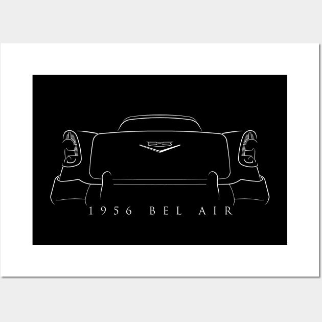 1956 Chevy Bel Air Wall Art by mal_photography